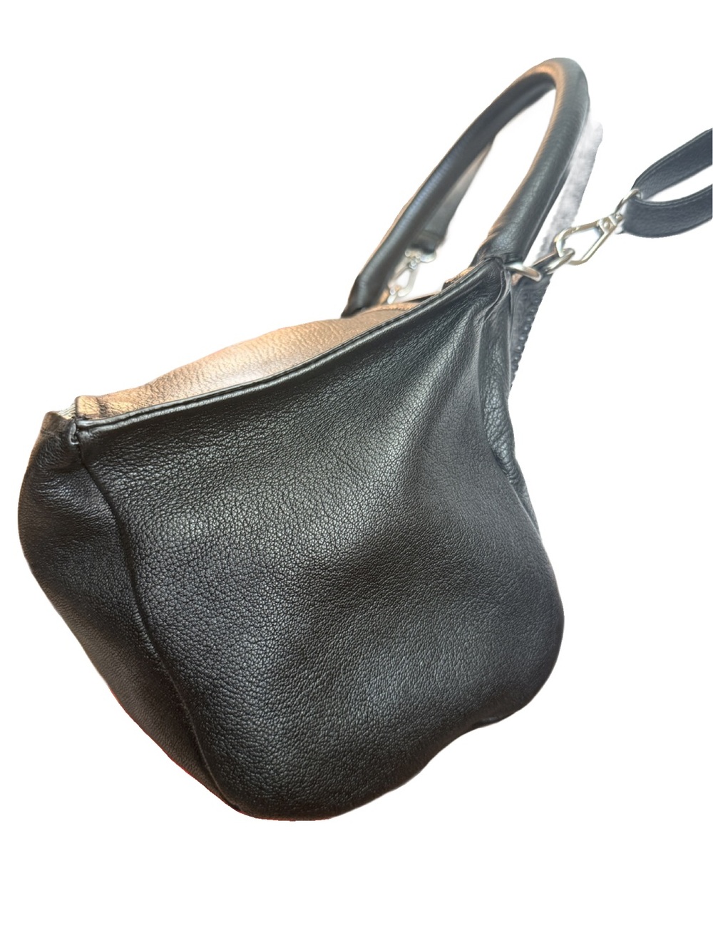 Givenchy Pandora Black Leather Goatskin Satchel with Silver Hardware - Picture 4 of 16